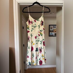 Old Navy Cream Floral Maxi Dress